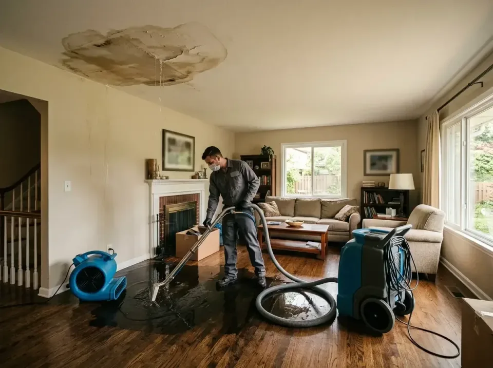 attic-pipe-burst-ceiling-drip-008 — frequently asked questions, Water Damage Restoration & Carpet Care in Santa Claus, IN